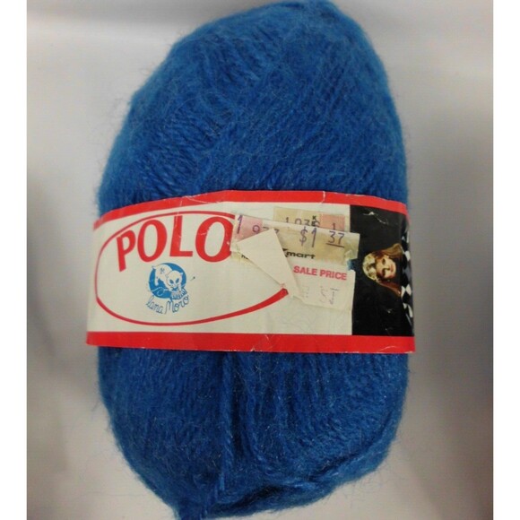 Vintage Lana Moro POLO Brushed Acrylic Yarn Blue #262 Lot of 10 Knitting Worsted - Picture 2 of 4